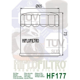 Tepalo filtras HIFLO HF177 BUELL BLAST/ FIREBOLT/ LIGHTNING/ ULYSSES 500-1200cc 2002-2010