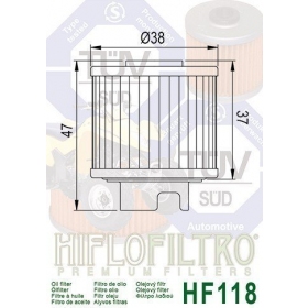 Tepalo filtras HIFLO HF118 HONDA ATC/ TRX/ CB 50-125cc 1986-2004