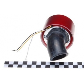 Sportinis oro filtras raudonu dangteliu su LED apšvietimu Ø32mm