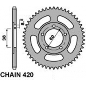 Rear sprocket AFAM Rieju Evolution 50 2T 1997-2004