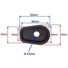 Turn signals mounting covers UNIVERSAL 4pcs (52x35mm)