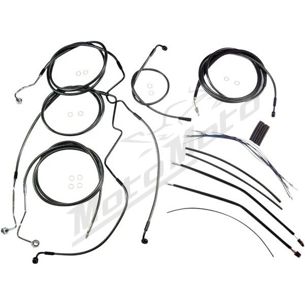 MAGNUM SHIELDING Black Pearl Handlebar Installation Kit 30.5/35.5cm Harley Davidson FLTRX / FLTRXS 1690 2015