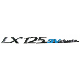 STICKER/BADGE VESPA OEM LX / LT 125 3 VALVOLE 2012-2020 CHROME (169x16mm)