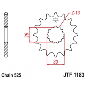 Front sprocket JTF1183