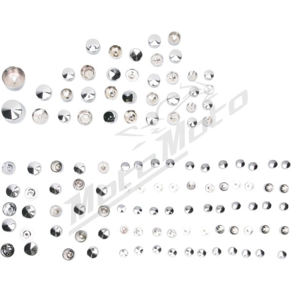 DRAG SPECIALTIES Deluxe Engine Bolt Cover Kit Harley Davidson FLHR / FLHRC / FLHRSE5 / FLHT / FLHTC 1584-1800cc 07-15