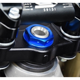 SCAR Steering Stem Nut Blue Kawasaki/Suzuki/Yamaha 125-450cc 00-19