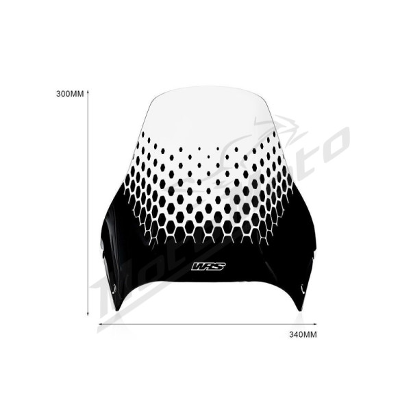 WRS DU025T ENDURO Windscreen Clear Ducati Desert X 950 ABS 22-24