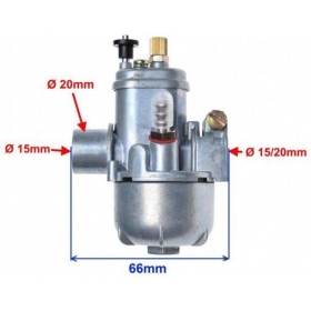 Karbiuratorius 15mm (Mech. Pariebintojas) Įmaunamas