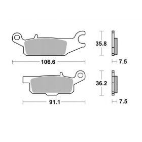 BRAKE PADS FERODO FDB2231SG / MCB801 OFFROAD