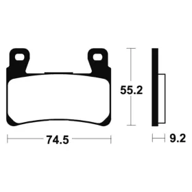 TECNIUM Professional Racing Sintered Metal Brake pads - MSR360 Harley Davidson XR 1200 08-15