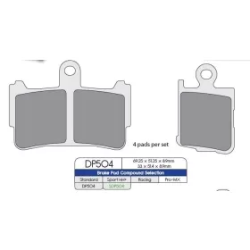 DP BRAKES SDP HH+ Supersport Pads Honda VFR 1200cc 10-16