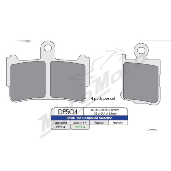 DP BRAKES SDP HH+ Supersport Pads Honda VFR 1200cc 10-16