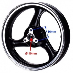 Priekinis ratlankis motorolerio R12 x 2,50