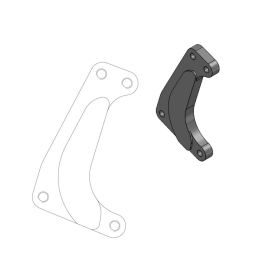 MOTO-MASTER SM Racing Front Brake Calipe Adaptor 320mm Cannondale / Honda 125-650 91-07