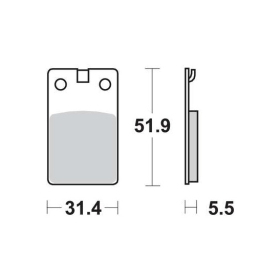 Brake pads MALOSSI MHR FT3013 / MCB564 SPORT