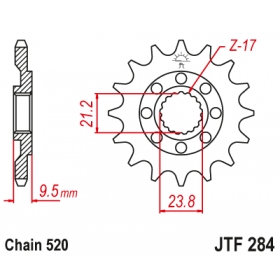 Front sprocket JTF284