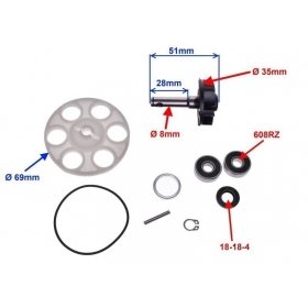 Vandens pompos rem. komplektas MORINI / APRILIA/ BENELLI/ BETA/ KTM/ ITALJET/ YAMAHA 50CC 2T 94-16