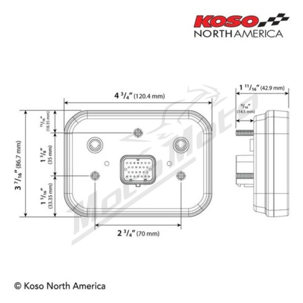 KOSO RX-3S TFT-Multifunction Meter
