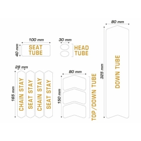 ALGIS frame protective stickers set (textured-transparent) M