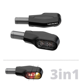 HIGHSIDER pro Ventura-X LED TailLight/Indicator Black 3in1, E-Approved (Pair)