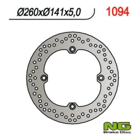 NG BRAKES Fixed Rear Brake Disc 260mm Kawasaki / Suzuki 650-1050cc 02-25