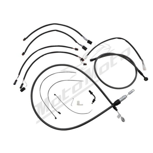 MAGNUM SHIELDING Black Pearl Handlebar Installation Kit 30.5/35.5cm Harley Davidson FLDE / FLFB / FLSL / FXLR 1750/1923 18-24
