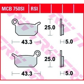 BRAKE PADS TRW MCB750SI OFFROAD