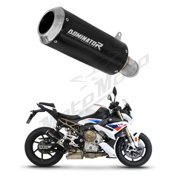 BMW M1000R 2022-2026 Dominator Exhaust Silencer Muffler GP BLACK + dB killer