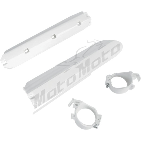 UFO Fork Guards Yamaha YZ 125-250cc 91-95 White