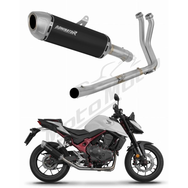 Honda CB 750 Hornet 2023 Dominator Full Exhaust System S6 BLACK + dB killer