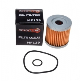 Oil filter MOTOFILTRO HF139 ARCTIC CAT DVX/ KAWASAKI KFX/ KLX/ SUZUKI LTZ/ LTR/ DRZ 400-450cc 03-19