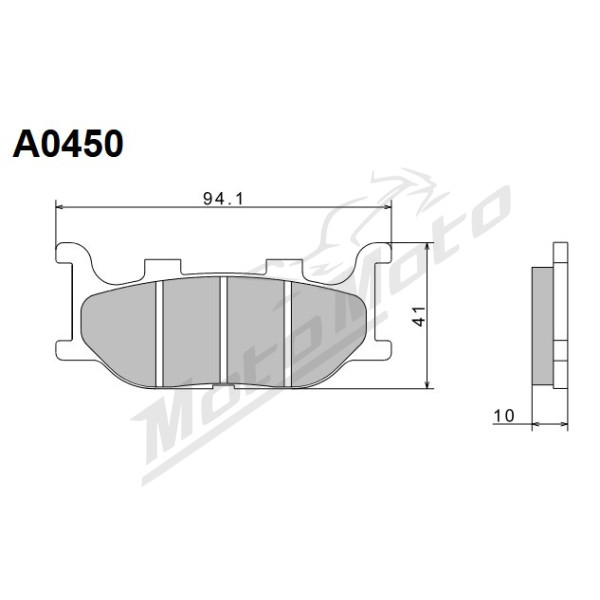Nissin Brake Pads Yamaha Drag Star / Fazer / FZ6 / Grand Majesty 125-1100cc 93-17