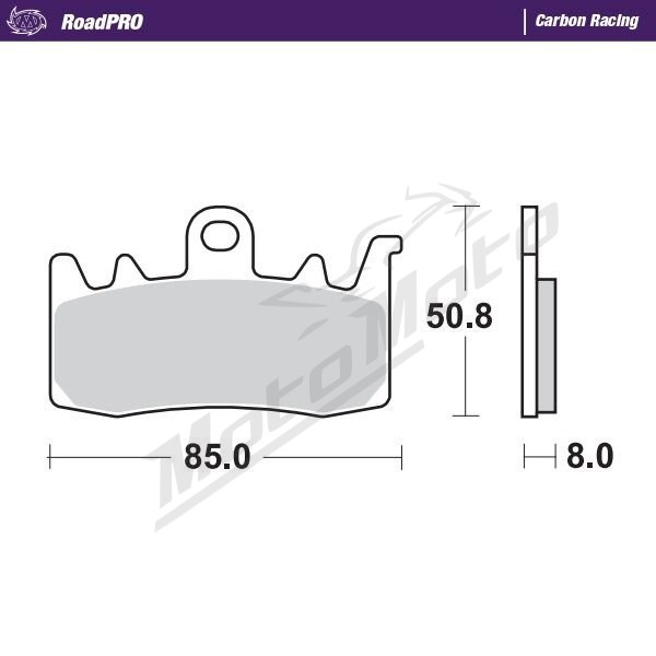 MOTO-MASTER Carbon Racing Front Brake Pads Aprilia / BMW / Ducati / Indian / MV Agusta / Triumph 400-1260 13-26