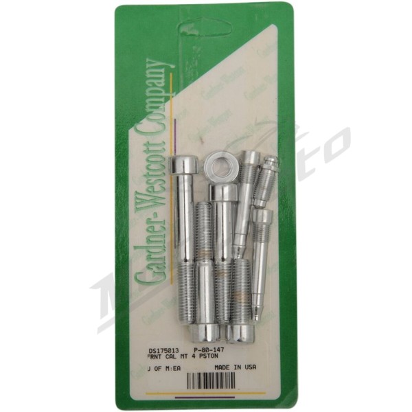 GARDNER-WESTCOTT Caliper Mounting Bolt Kit Harley Davidson FLHR / FLHRC / FLHRCI 1340-1584cc 99-07