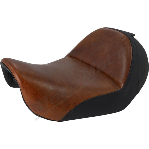 SADDLEMEN Renegade Lariat Solo Seat Brown Harley Davidson FLD / FXDB / FXDC / FXDWG 1450-1800 06-17 