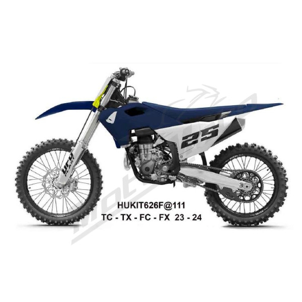 Polisport Plastic Kit DARK BLUE / WHITE Husqvarna FC / FX / TC / TX 125-450cc 23-26