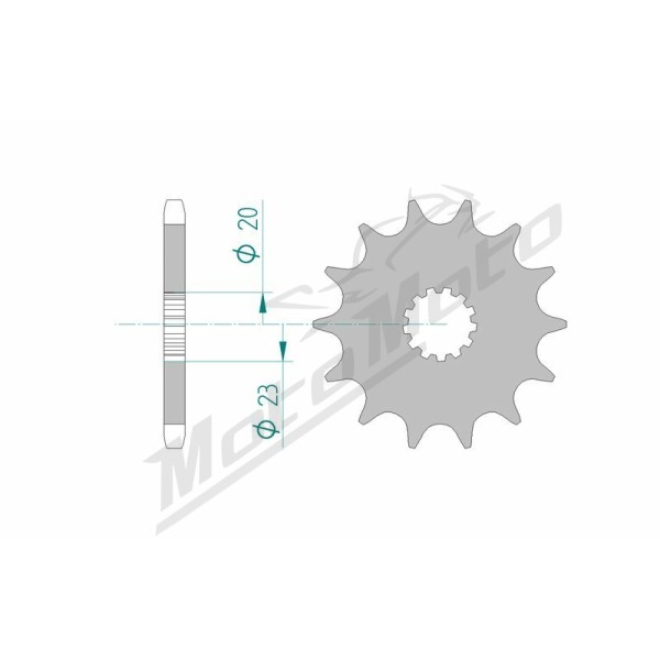 AFAM Steel Standard Front Sprocket 22404 - 525 14-15 teeth SUZUKI GSF / GSX 400cc 80-93