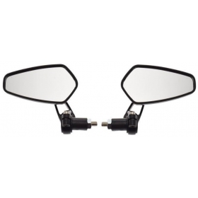 Universal bar end mirrors 2pcs