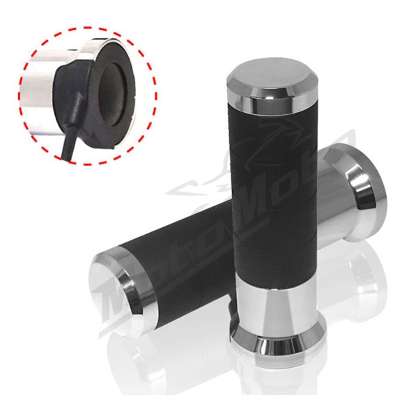 Koso šildomos rankenėlės su valdikliu 22mm/25mm 7/8-1 ilgis - 120mm valdiklis