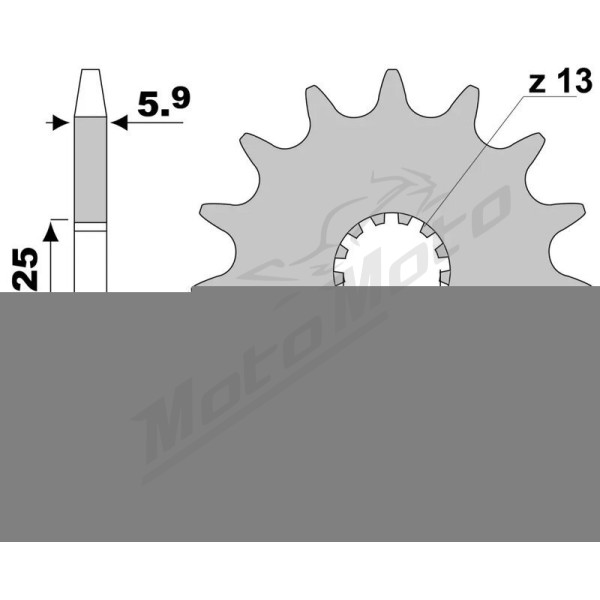 JT/PBR Grandinės komplektas 520HDS 13/49 Kawasaki KX 250 03-04