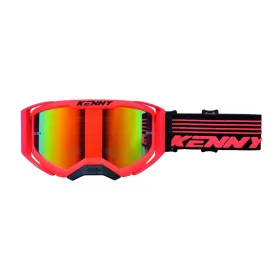 Kenny racing goggles performance evo 2 neon orange mirror