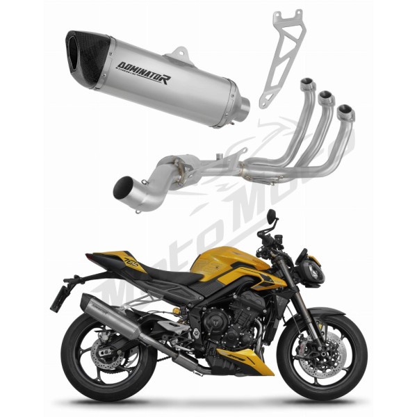 Triumph Street Triple 765 RS 2024-2025 Dominator Full Exhaust System Titanium HP6 + dB killer