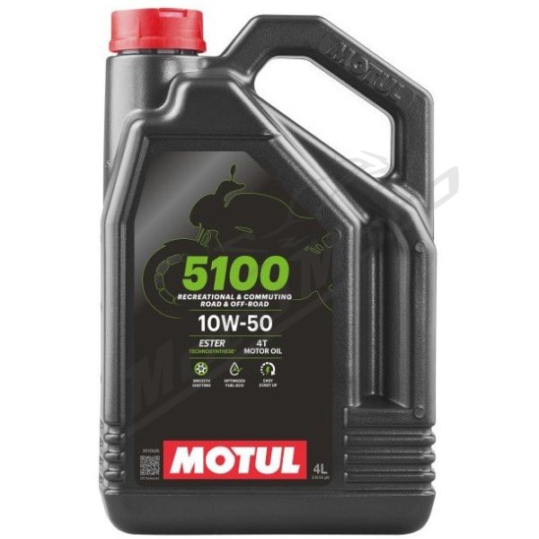 MOTUL 5100 10W50 Semi-synthetic oil 4T 4L