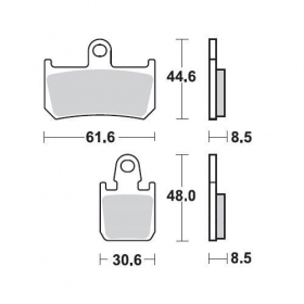 BRAKE PADS FERODO FDB2217ST / MCB795 ROUTE