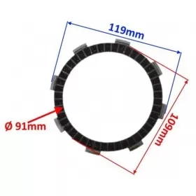 Friction discs set MaxTuned HONDA CBF 125 2009-2015