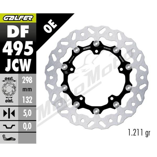 GALFER BRAKE ROTOR FLOATECH WAVE Front Yamaha FJ / FZ / MT / MXT / XSR / XV / YZF 600-1900cc 03-24