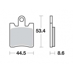 BRAKE PADS FERODO FDB2085EF / MCB706 STANDARD ECO FRICTION