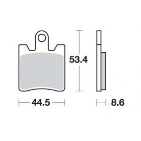 STABDŽIŲ TRINKELĖS FERODO FDB2085EF / MCB706 STANDARD ECO FRICTION