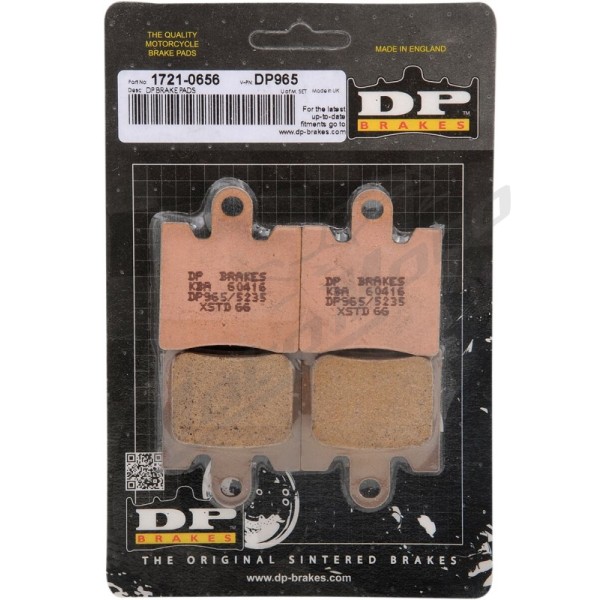DP BRAKES Standard DP Sintered Brake Pads Yamaha FJR / XV 1300-1900cc 05-22