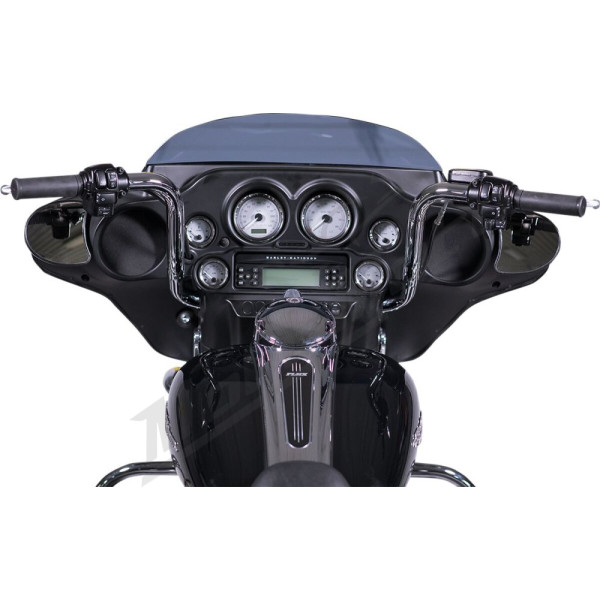 FAT BAGGERS INC. Round Top Handlebar Kit Chrome91.5x30.5cm Harley Davidson FLHT / FLHTC / FLHX / FLHXXX 1584-1690 08-13 